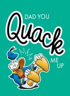Donald Duck lacht om vader grap